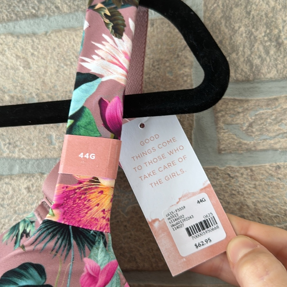 NWT Cacique Lightly Lined Balconette Bra Floral Luxe Size 44G NEW - Picture 3 of 6